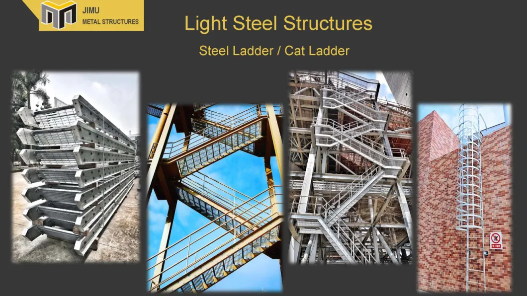 Hot DIP Galvanized Steel Stair Ladder Cat Ladder Steel Grating Tread Ladder