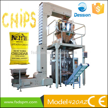 Automatic big volume vertical packing machine for corn chips