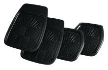 Full set non slip Black PVC car mat