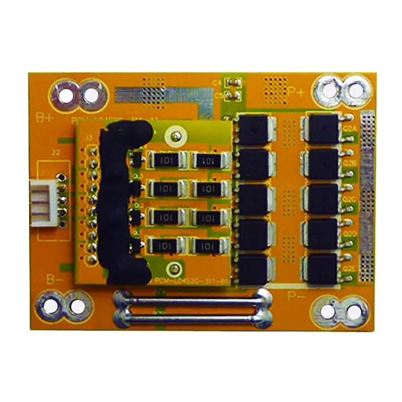 4s 20A PCM BMS for 14.4V 14.8V Li-ion/Lithium/ Li-Polymer 12V 12.8V LiFePO4 Battery Pack Size L75*W56*T18mm (PCM-L04S20-311)