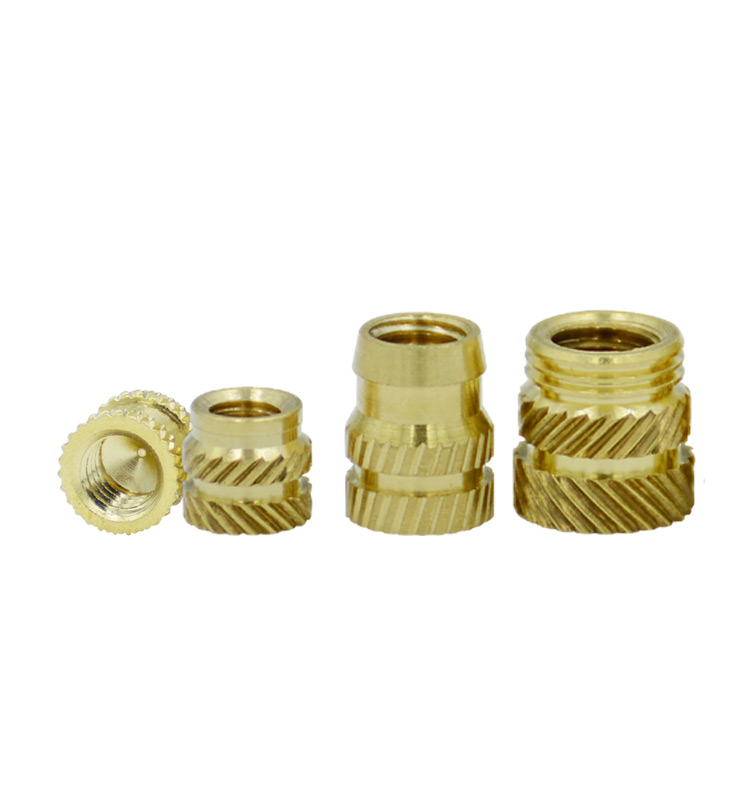 Threaded Knurled Brass Insert Nut For Plastic