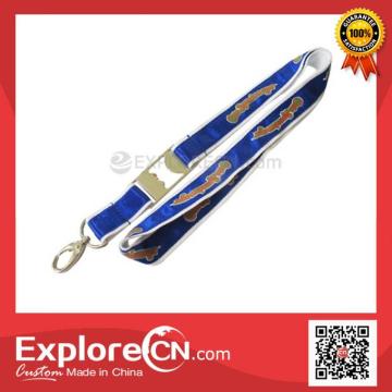 Polyester bottle opener lanyard with metal hook