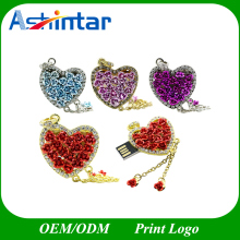 Jewelry Memory Stick Rose Necklace USB Flash Drive