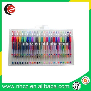 50 Gel Pen Tray Set Color Pencils Pack School Drawing Arts Craft
