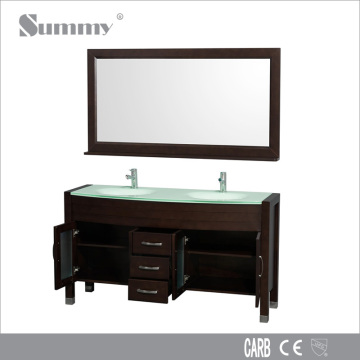 60" European Cheap Antique unfinished wood lowes bathroom vanity cabinets