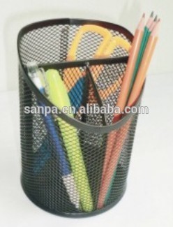 Fancy Metal Mesh Desktop Pen Holder