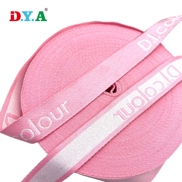 China Webbing Manufacturers Hot Sale Custom Logo WOVEN Jacquard Webbing Strap Polyester Tape