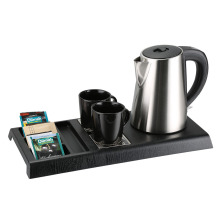 Hotel Stainless Steel Tea Kettle With Tray Set