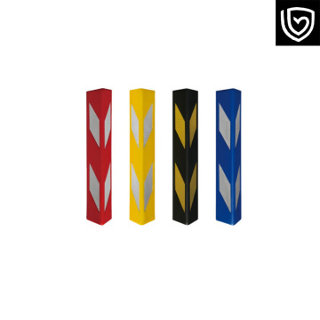 Rubber corner guard pillar crash strip parking lot