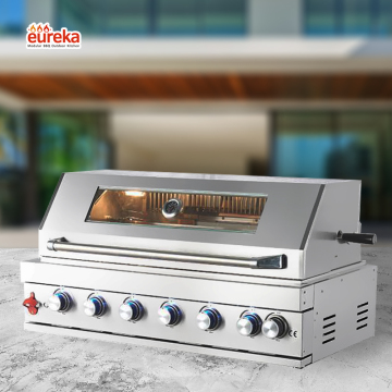 Enjoy On-the-Go Grilling Foldable BBQ Grill 6 Burner Design Portable Gas Grill