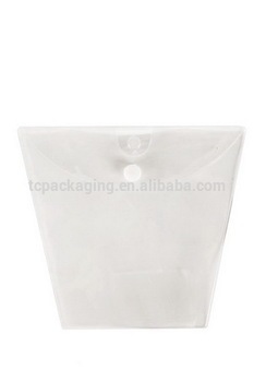 Discount classical clear snap closure pvc plastic gift bag