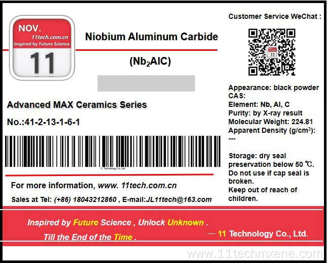 Chemical Materials MAX Nb2AlC Powder