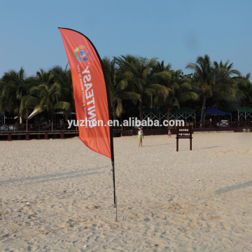 outdoor advertising Fiberglass Pole beach flag promotion flag banner