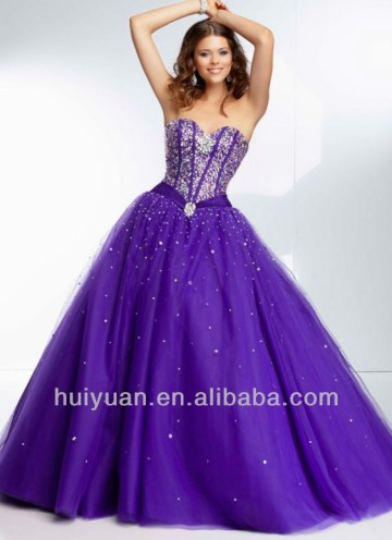 latest v neck backless bling purple ball gown wedding dresses