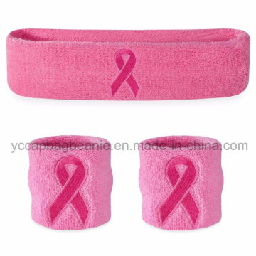 Promotional Sport Terry Cotton Headband Sweatband Sets
