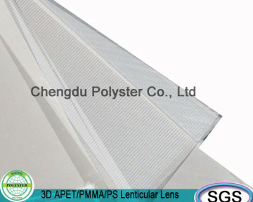 Clear 3D lenticular lens sheet 3d lenticular factory