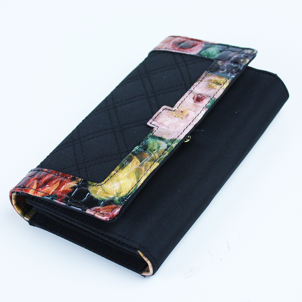 Genuine Split Leather Long Ladies Wallet Purse