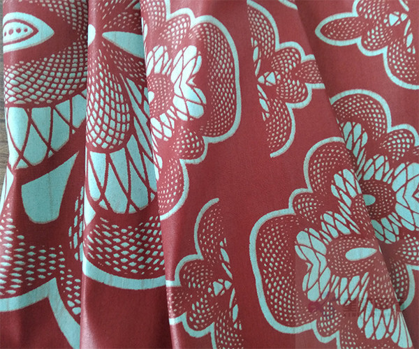 Wax Printed Cotton Fabric