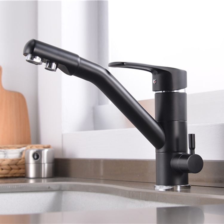 YL-503 3 way kitchen sink faucet 2 holes drinking water tap water purifier faucet from china