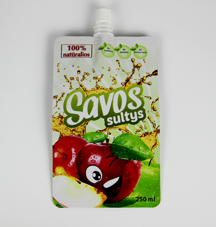 High Quality Aluminum Foil Plastic Bags Juice Drink Liquid Packaging Spout Bag