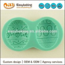 Wholesale custom easter egg silicone molds for fondant cake decorating & chocolate