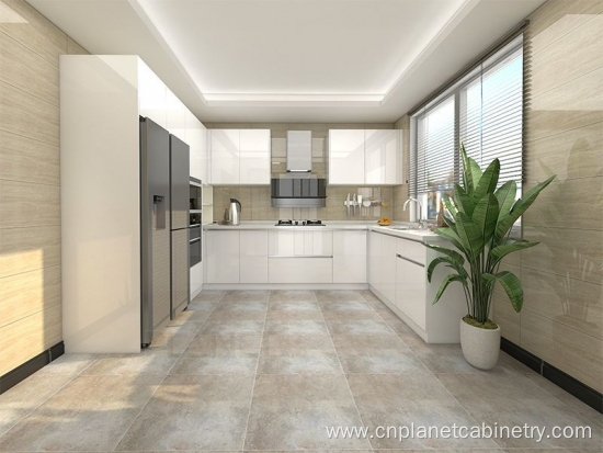 Direct imported 3D/4D design glass kitchen cabinets