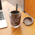 아마존 뜨거운 판매 재사용 가능한 커피 유리 컵