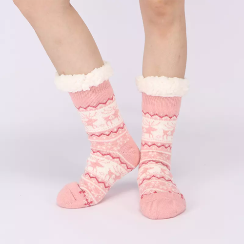 Kış kalın sıcak sevimli terlik çorapları