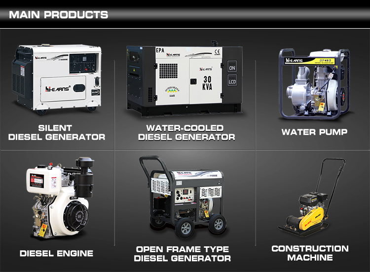 Hot sale 5KW 6KW 7KW 110V 220V open portable air cooled single cylinder diesel generator