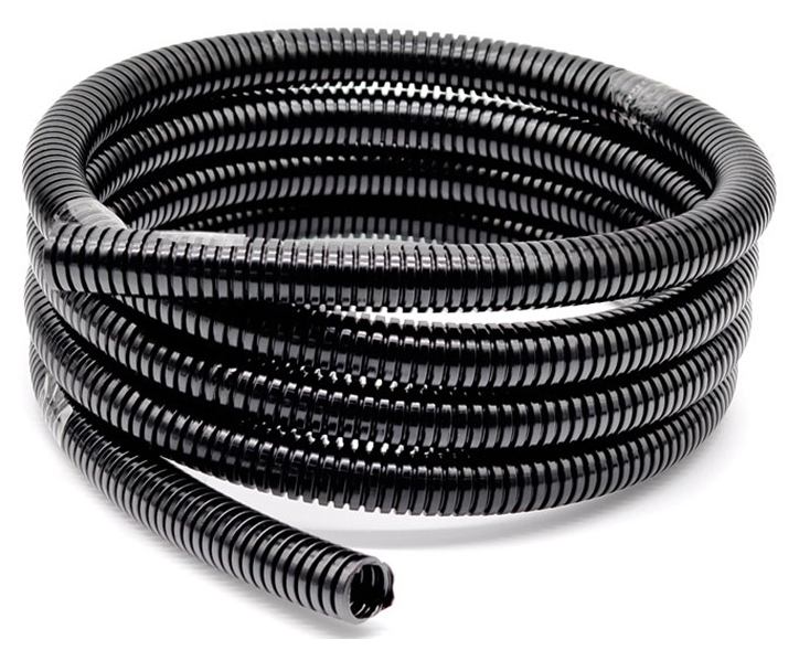 black color large diameter PE bellows plastic thread car hose