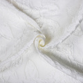 Jacquard stampa floreale bianco neve