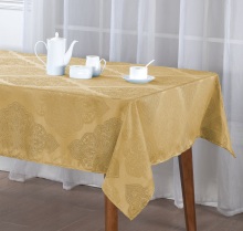 Elegance Wrinkle Resistant Plaid Jacquard Tablecloth