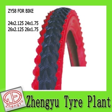 color bicycle tyre