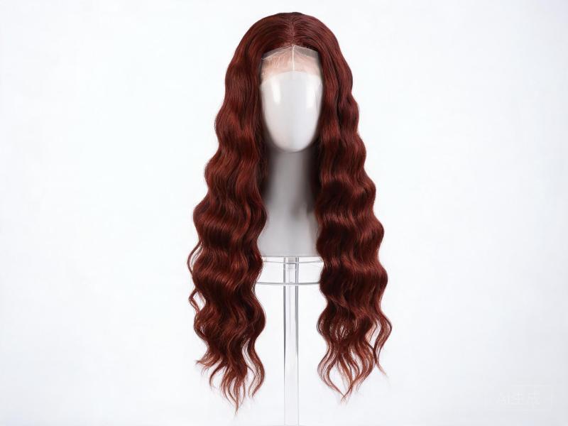 Dark Auburn Body Wave Lace Front Wig Human Hair