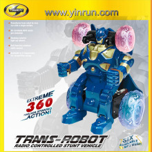 sound function rc robot car transform emote control car electric kid