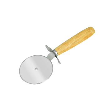 pizza cutter with wooden handle