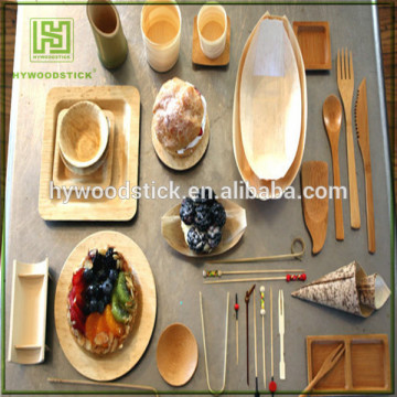 Biodegradable Japanese Sushi Wooden Boats Disposable Plates