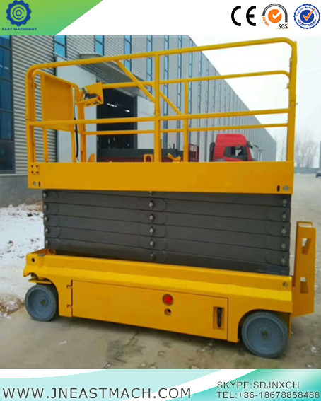 Skyscraping Tower 12m elevador hidráulico de tijera eléctrico autopropulsado Skyscraping Tower 12m Self Propelled Electric Hydraulic Scissor Lift