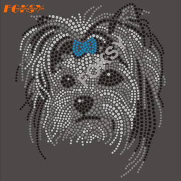 Iron On Dogs Rhinestone Transfers