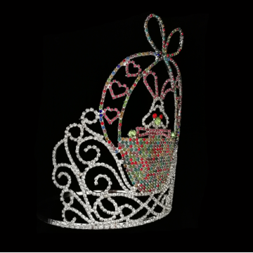 Conejo de Pascua Tiara Rhinestone gran corona