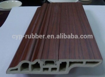 Flooring Accessories Surface Wooden Veneered PVC Skirting Board