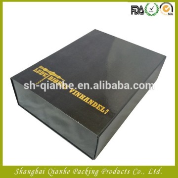 glossy black collapsible gift boxes