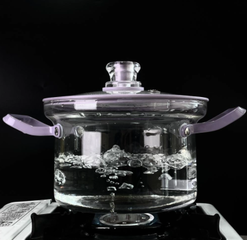 Corrosion-resistant glass cooking pot