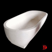 Solid marble bathtub