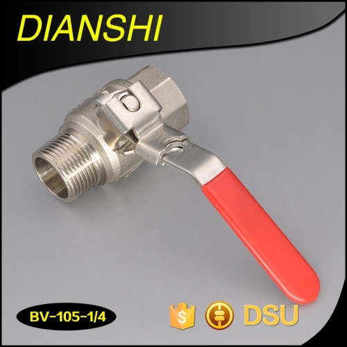 1" Forged female/female thread ball valve brass body lever handle made in china