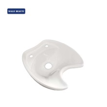 White Black Ceramic Shampoo Bowl Sink for Barber Shops and Salons