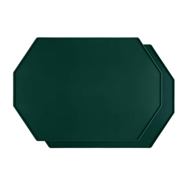 Custom Octagon Silicone Placemat med upphöjda kanter