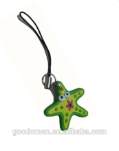 Personalized cheap PVC key chain phone chain