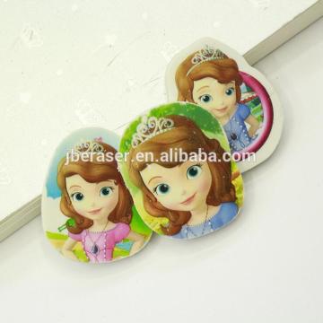 cartoon beuty princess head students gift eraser