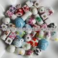 Charms perline in ceramica distanziatore a mano in stile mix 10-26MM